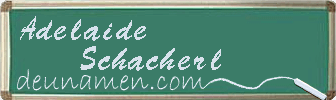 Adelaide Schacherl Visitenkarte